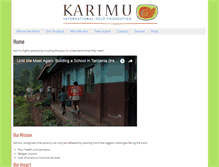 Tablet Screenshot of karimufoundation.org